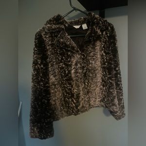 Laura Ashley Petite faux fur jacket